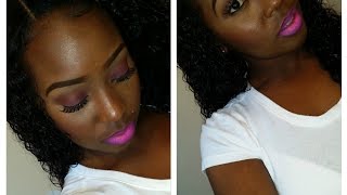 Aliexpress Lwigs Hair Products CO. Brazilian Kinky Curl Lace front wig review