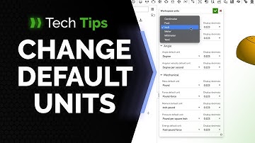 Change Default Units in Onshape - Tech Tip
