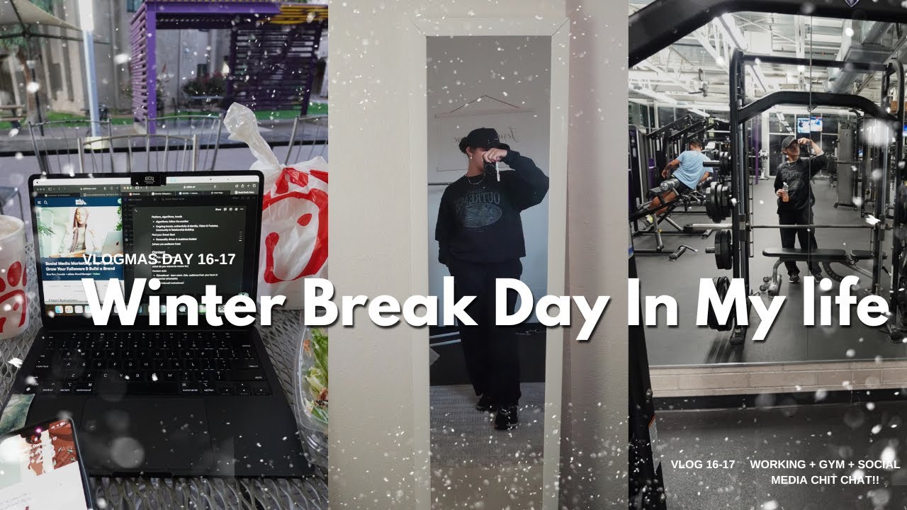 Winter Break Adventures: A Day in My Life! | WFH, Outdoor Workouts & Chik-fil-A