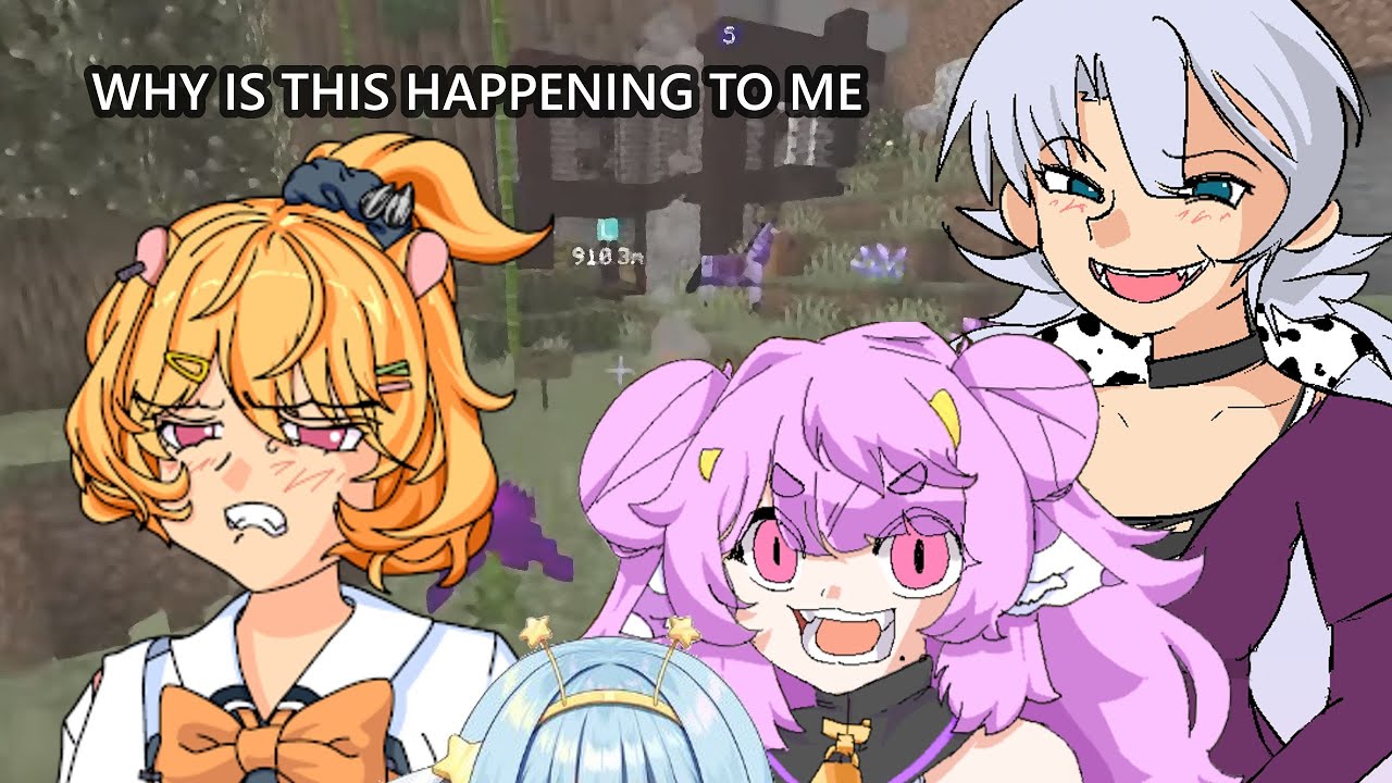 Muu Muyu And Michiru Torment Eimi (In Minecraft) - #PhaseConnect