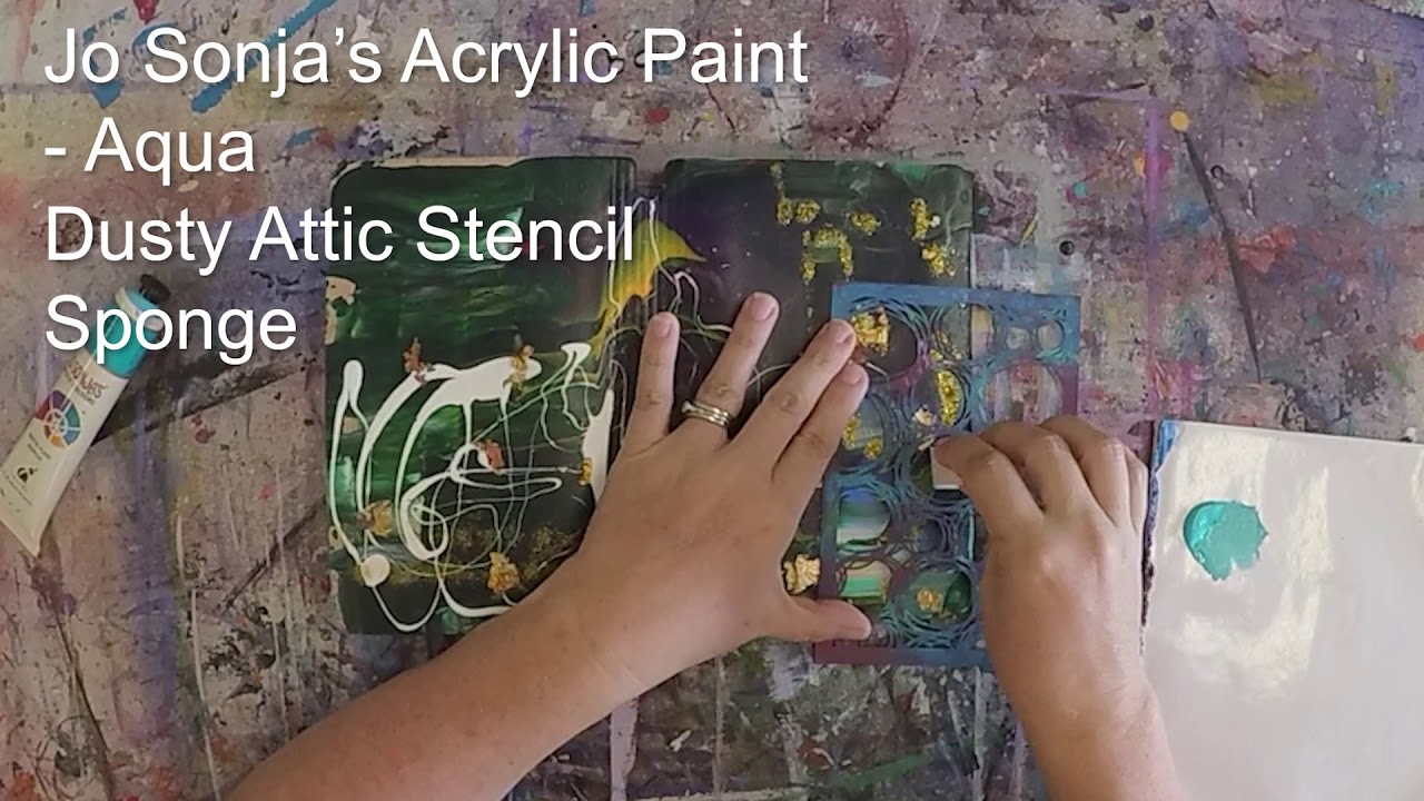 Acrylic Pour Abstract Journal Cover with Selena Stevens