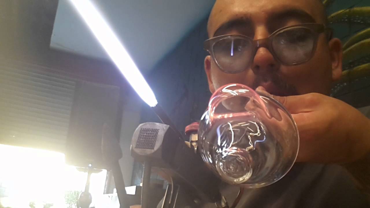 blowing out the beaker insert doughnut perc