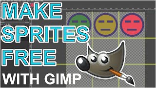 HOW TO MAKE SPRITES & SPRITESHEETS FREE USING GIMP screenshot 4