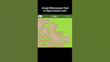 Google Minesweeper Hard No Flags #minesweeper #noflags