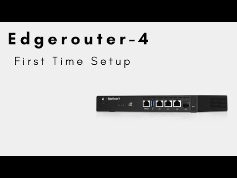 Edgerouter 4 First Time Setup