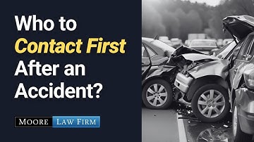 Who should I contact first after an accident?