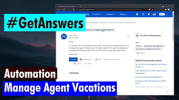 Jira Cloud Automation - Manage Agent Vacations