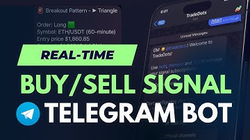 Real Time Buy/Sell Indicator Telegram Bot | TradeDots