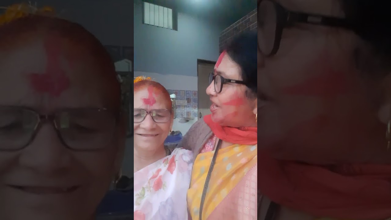 संपत्ति चौहान और विमला दीदी चौहान उनके घर में शाम को होली खेली गई 28 फरवरी 2026