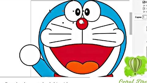 Coral Draw me Doremon kese banaye | How to coral draw me making Doremon CoraDraw