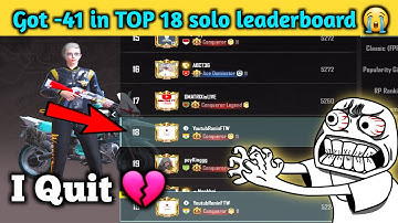 😭 END of solo Conqueror | क्या अब CROWN से CONQUEROR जाना possible है? | C4S10 Solo pubg mobile tips