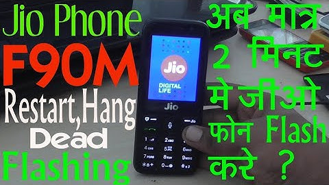 Jio Lyf F90M Flashing Hang On Logo Jio Restart Dead Flashing With flash file & tool