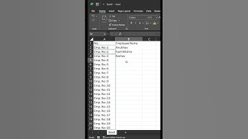 Generate Dynamic Serial Number in Excel