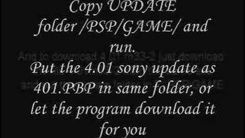 How To Install 4.01 m33 and 4.01 m33-2