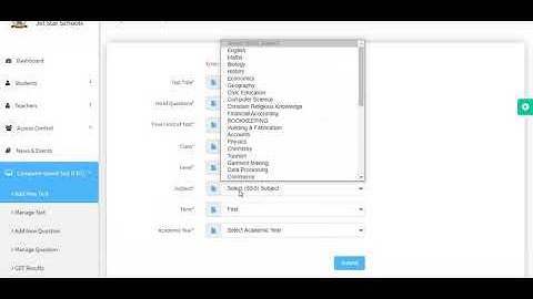 eSchool- How to use Computer Based Test (CBT) as a teacher