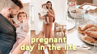 pregnant DAY IN THE LIFE vlog | toddler activities on the go, vacation prep, cook with me