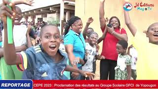 🔴CEPE 2023 : Proclamation des résultats au Groupe scolaire GFCI de Yopougon