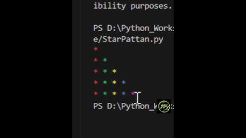 Star pattern in Java , python #shortsfeed #shorts #shortsviral