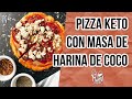 🍕PIZZA KETO CON MASA DE HARINA DE COCO | KETO PIZZA COCONUT FLOUR FATHEAD DOUGH  Manu Echeverri
