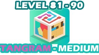Puzzlerama | TANGRAM | Medium | Level 81 - 90 | Walkthrough