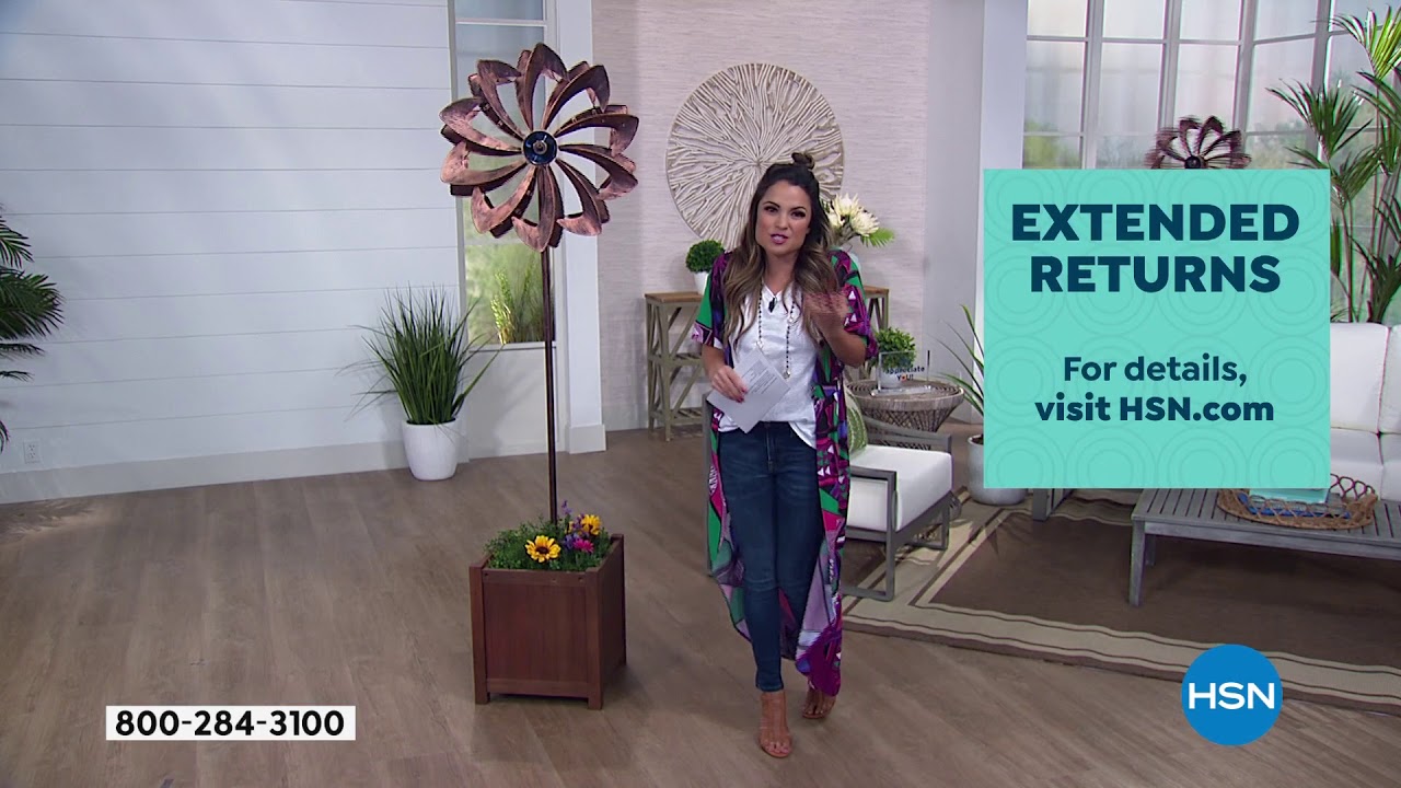 Wind and Weather Solar LED Metal Flower Wind Spinner YouTube