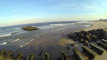 HT-FPV Hoverthings Quadcopter w/ GoPro3 Black Edition at Spring Lake, NJ - High Winds