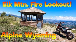 Elk Mountain Fire Lookout in Alpine Wyoming