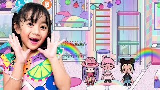 SAMANTHA BIKIN KAMAR SERBA WARNA WARNI 🌈 KOMPILASI GAMING TOCA BOCA LIFE WORLD #28