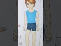 Paper doll with clothes