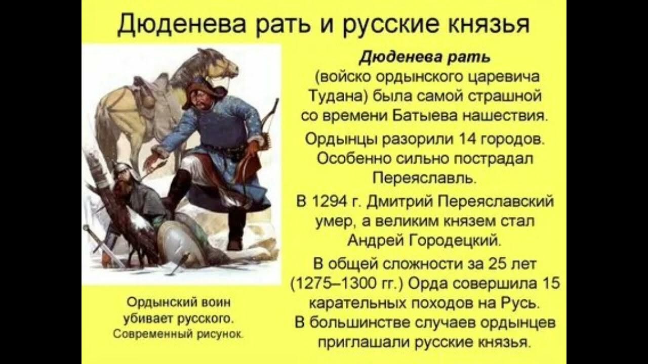 Что сделал донской бросая вызов золотой орде. Дюденева рать. Неврюева рать и Дюденева рать. Дюденева рать 1293. Дюденева рать 1252 г.