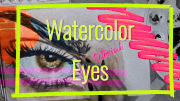WATERCOLOR EYES | HOW TO DRAW EYES | WATERCOLOR TUTORIAL | SPEEDPAINT | ART VADER 2022