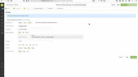 Partner Feed Wizard How to Video - Step 3 and 4 Settings & Review | Intelligent Reach