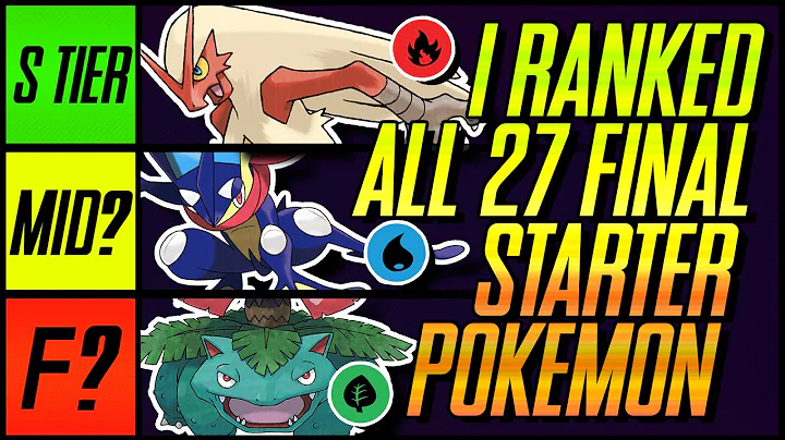 I Ranked All 27 Final Starter Pokemon Evolutions | Mr1upz