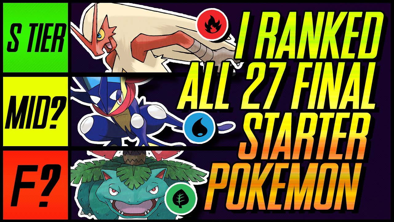 All of the starter Pokémon