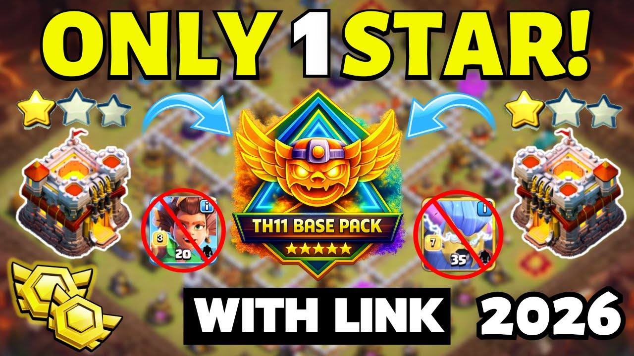 🏆 TOP 40 WORLD BEST TH11 War Base With Link | Th11 Cwl Base With Link | Th11 Legend Base | 2026