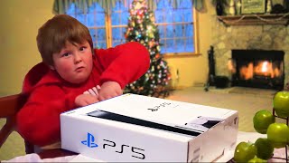 he SCREAMS after getting FAKE PS5 for Christmas..