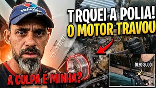 TROQUEI A POLIA E O MOTOR E TRAVOU A CULPA É MINHA????