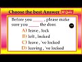 Choose the correct answer  30 english grammar test  all tenses mixed quiz  no1 quality english