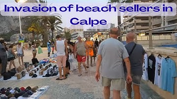 La Fossa beach, Calpe- evening walk 4K