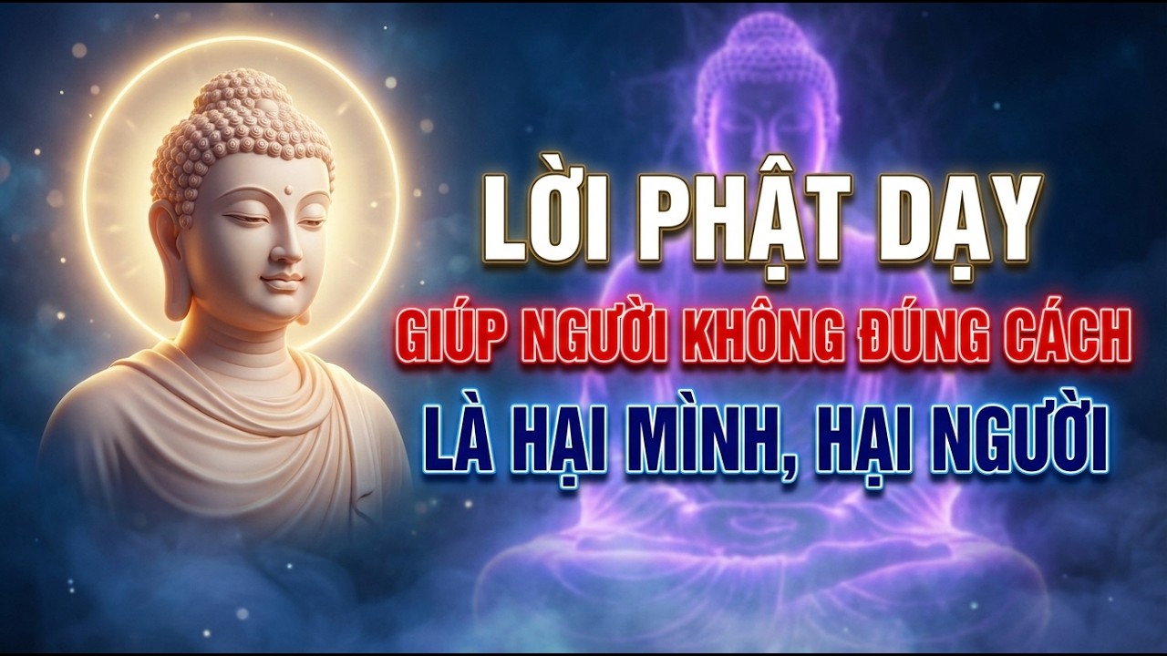 Lời phật dạy lòng từ bi phải đi kèm trí tuệ. Giúp người không đúng cách là hại mình, hại người.#phat