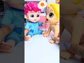 ASMR Unboxing Minnie Mouse & Bebefinn Eating Set Toy #shorts