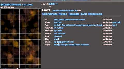 Particle2dx - templates