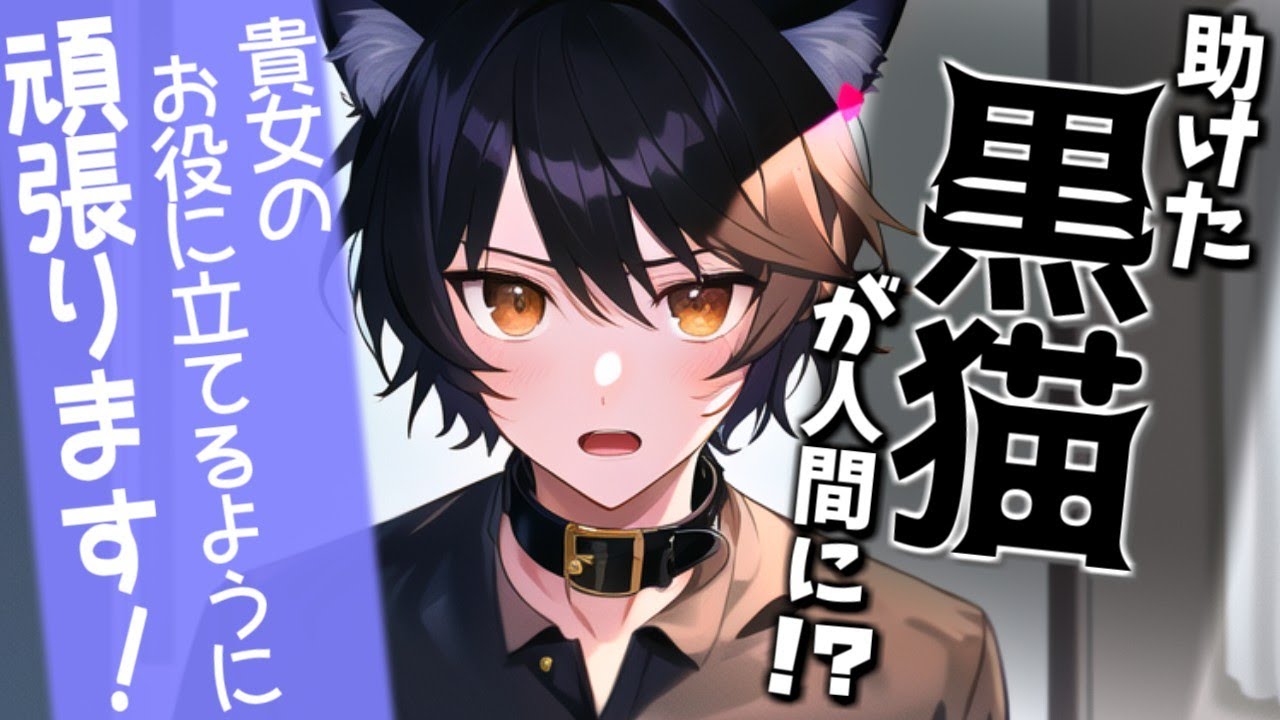 【獣人×恩返し】黒猫の恩返し【女性向けボイス/ＡＳＭＲ/バイノーラル】