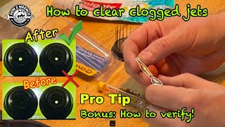 How to clear clogged carburetor jets PRO TIP: What tool and where to buy it! #carburetor