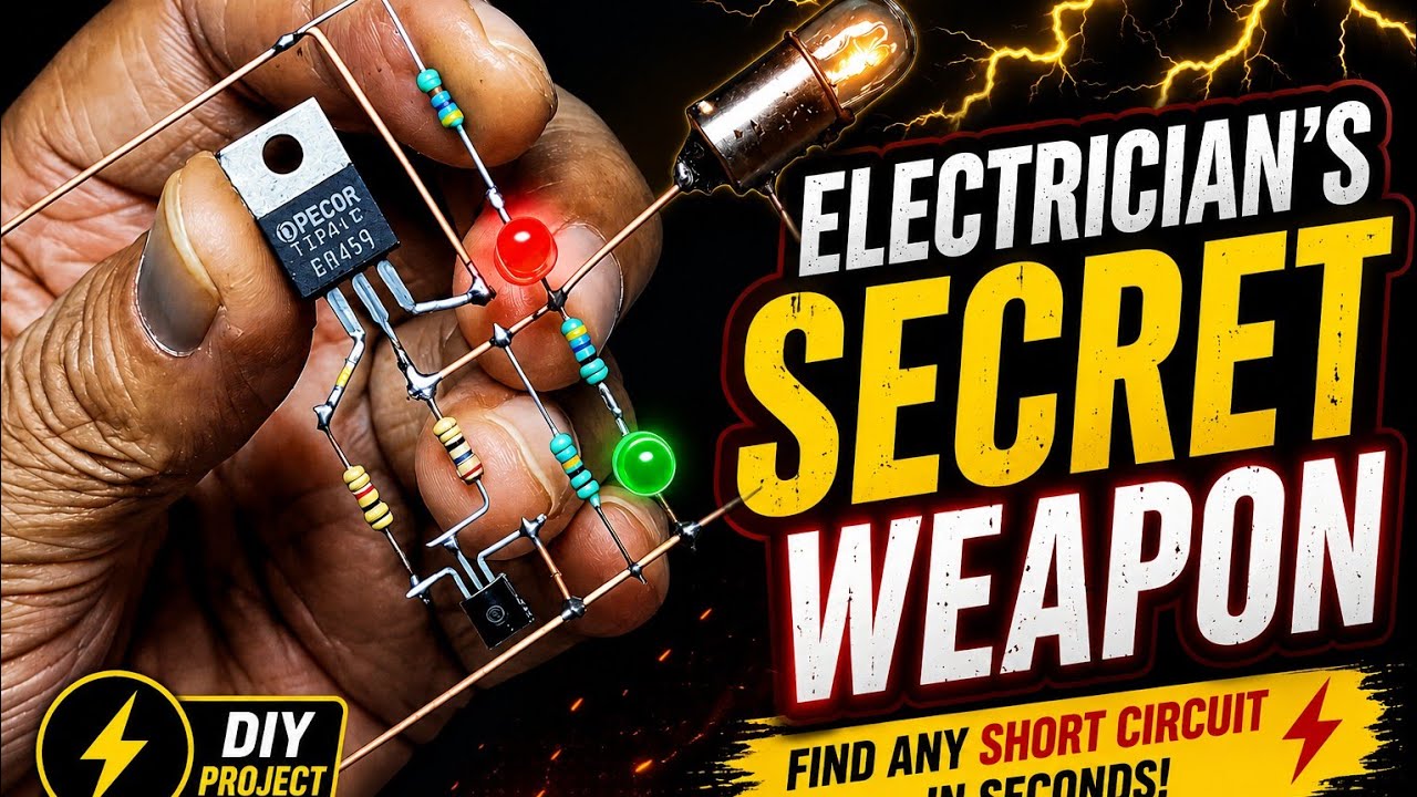 Stop Damage Before It Happens |Simple DIY Short Circuit Protection Circuit |@Shaktitechshakti