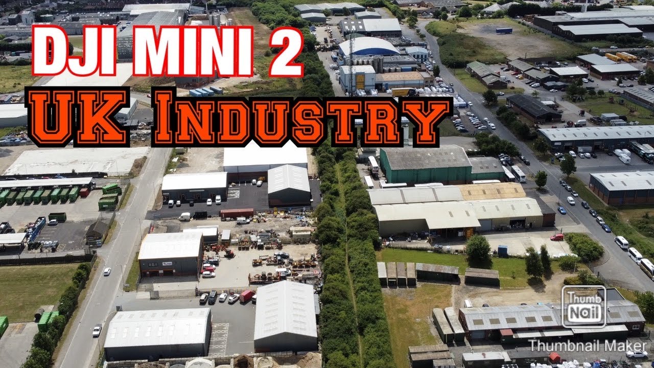 DJI MINI 2 DRONE. Industrial Lincolnshire. Louth. 2.7K,  60FPS.
