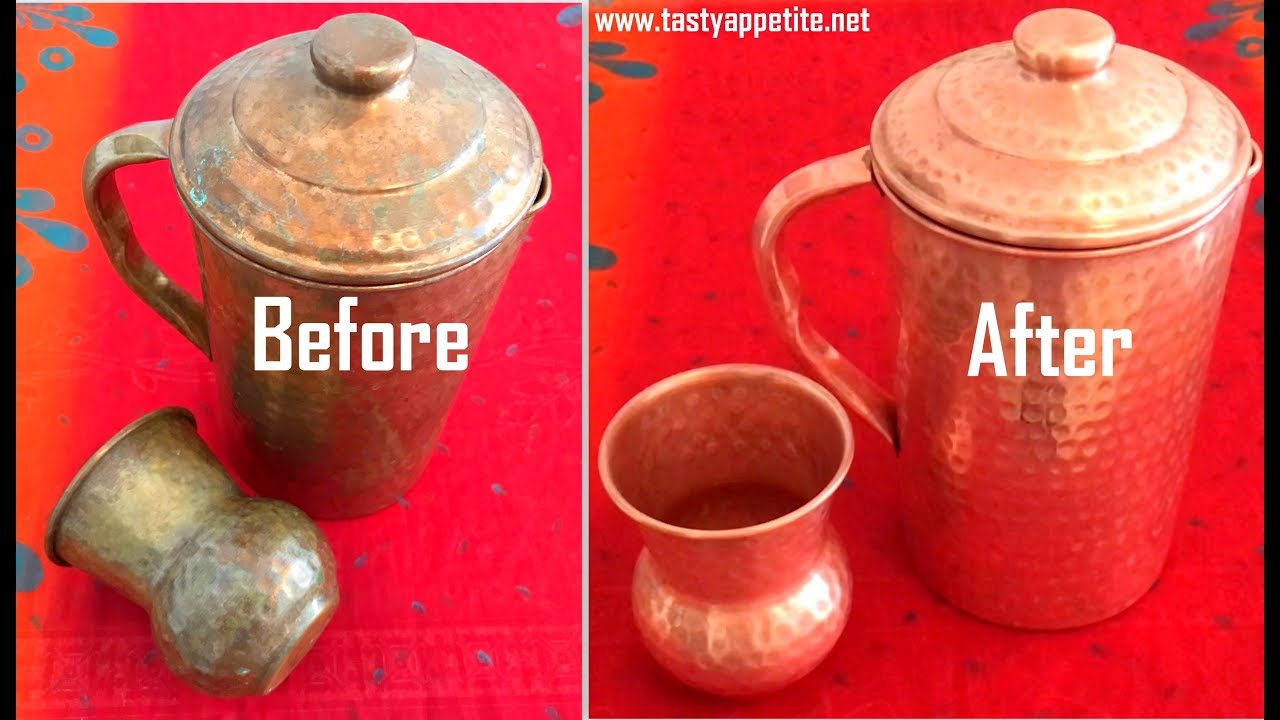 How to clean Copper Vessels  Copper Utensils at home in just 26 minutes -  Quick and Easy Method