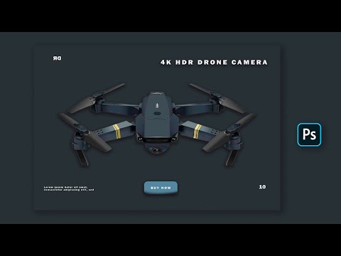 4K Drone Camera UI Design In Photoshop ( UI/UX )