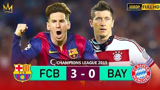 MESSI SHOWS OFF WITH 2 GREAT GOALS AND DESTROYS BAYERN IN UCL 2015