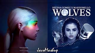 Ariana Grande/Selena Gomez, Marshmello - No Tears Left To Cry/Wolves (Mashup)